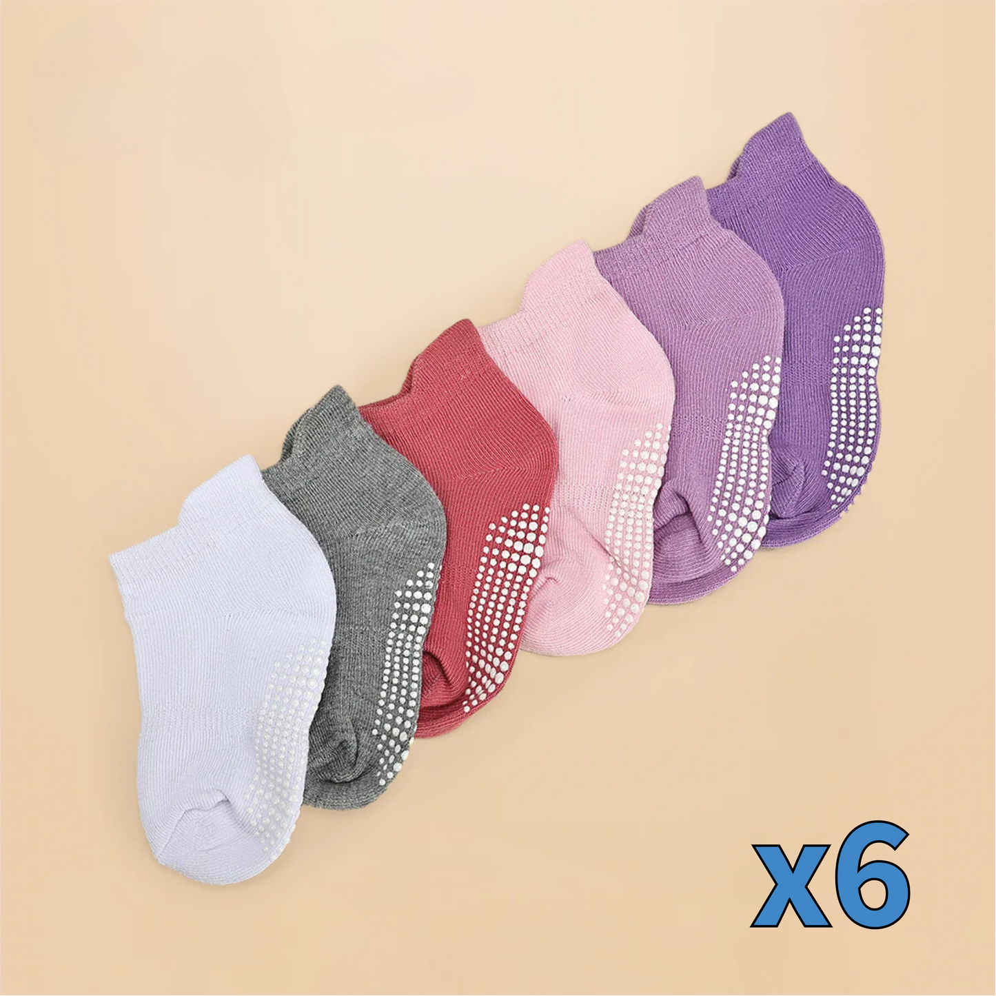 x6 - Calcetines antideslizantes